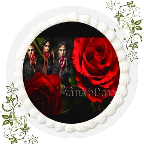 ich Tortenaufleger, The Vampire Diaries, Schwarz, 1 Stück, Ø 20cm