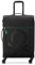 United Colors of Benetton Erweiterbares Softside-Gepäckstück mit Spinnrollen, Schwarz, Checked-Medium 23 Inch, Erweiterbares Softside-Gepäckstück mit Spinnrollen