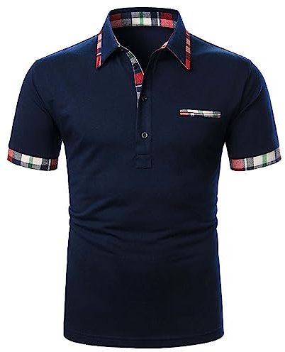 Polohemd Herren 5XL Mit Brusttasche - Poloshirt Herren Kurzarm Mit Tasche - Poloshirt Herren XXL Regular Fit - Schwarze Poloshirts Herren XL - Poloshirt Herren Baumwolle Mit Tasche - Sommer