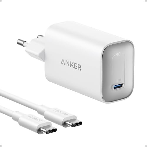 Anker Chargeur USB C Nano de MacBook 100 W, Chargeur pour MacBook, iPad, iPhone 16/16 Plus/ 16 Pro Max/15/14/13/12/11, Galaxy, et Tous appareils, câble USB-C 1,80 m fourni