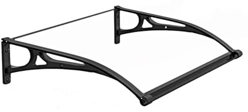 ZBJDX Außenmarkisen Für Vordertüren/Fenster, Markise Mit Halterung Aus Aluminiumlegierung, Regenschutzdach Mit Großer Rinne, A,60 * 80cm