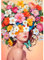 Bowetile 5D Diamond Painting Bilder, Diamant Painting Frau und Blumen, Diamond Painting Set für Erwachsene Kinder, Komplettes DIY Diamond Art Malen Stickset, Kreuzstichbilder für Wohnkultur 30x40 cm