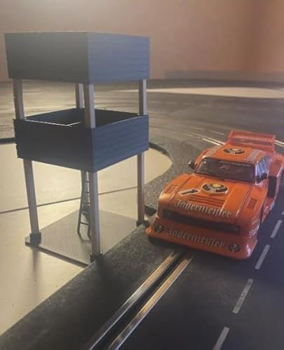 Hochstand Presseturm Retro kopatibel mit Carrera 132/124 1:32 Gebäude Deko Turm Kameraturm