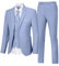 Herrenanzug, 3-teilig, Hochzeitsanzüge, 2 Knöpfe, schmale Passform, Smoking-Set für Herren, Abschlussball, lässig, Business-Mann, Jacke, Blazer, Weste, Hose, Helles Violett, M