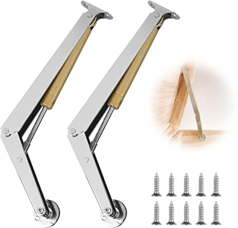 2 Piezas Soporte de Bisagra Amortiguador, Amortiguador Tapa Baul, Resorte de Gas, Amortiguador Puerta Cocina, para Puerta de Armario, Caja de Madera, Tatami, 200 n/pc