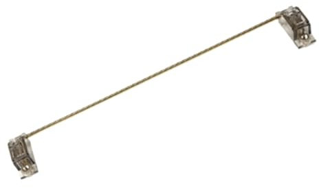 GIWFBQTR Transparent Gold Plated Plate Mounted Stabilizer Stabilizer V3 Screw in Stabilizers with 6.25u PCB Mount Keyboard Stabilizers for Mechanical Keyboards Adaptive PCB-Mount Stabilizers V2 A