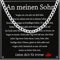 Aretas Halskette silber silberkette mutter sohn geschenk an meinen sohn geschenke von mama 18. geburtstag junge boys deko herrenschmuck