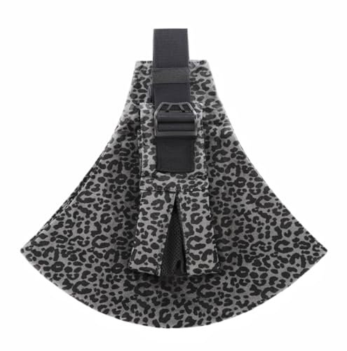 Sac à dos réglable pour bébé avec ceinture de sécurité ergonomique pour enfants de moins de 3 à 48 mois (fond gris léopard)