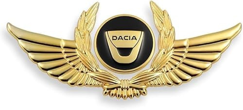 CHENGJIANSHANGMAO Auto Metall Emblem Das Zeichen Aufkleber für Dacia Duster III 2024 2025, wasserdichte 3D Auto Logo Aufkleber Styling Mode Auto Zubehör
