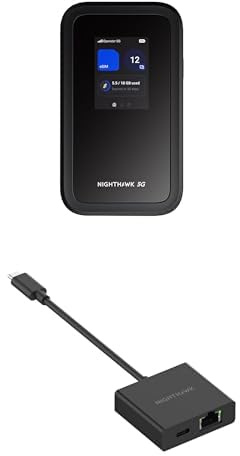 NETGEAR Nighthawk M7 | 5G MiFi Router with eSIM | compatible with any provider | 5G/4G/LTE – for Travel, Work | WiFi 7| 3.6 Gbps | MH7150 with adapter