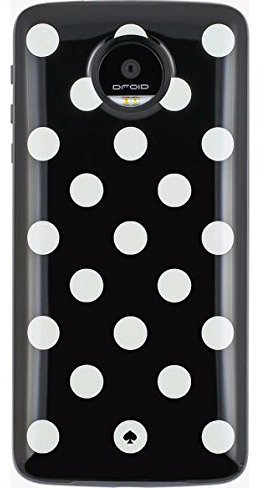 Kate Spade New York Cell Phone Case for Motorolo Z Droid, Z Play Droid - Le Pavillion Black/Cream
