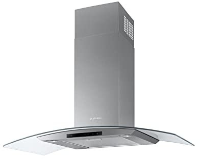Samsung 90cm Curved Glass Chimney Hood - Stainless Steel
