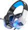 Bengoo V-4 Auriculares para Juegos para PS4/PS5/PC/Xbox One, Auriculares Gaming Cancelación de Ruido, Cascos con Microfono Estéreo Sonido, Cascos PS4 con 3.5mm Jack con Luz RGB (Azul)