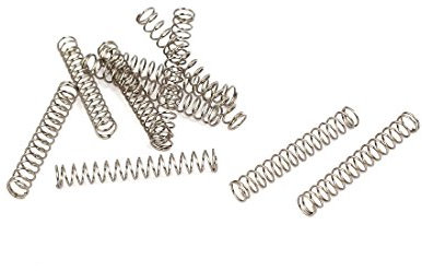 sourcing map 10Stücke Druckfedern 0,3mmx3mmx20mm 304 Edelstahl Druckfeder Spiralfeder Stahlfeder