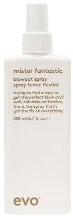 EVO Hitzeschutz-Spray Mister Fantastic, Sprühfestiger für alle Haartypen, Pflegendes Föhnspray für bessere Kämmbarkeit vegan, ohne Sulfate, 200 ml