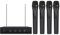 Phenyx Pro Sistema microfono wireless professionali VHF a 4 canali, con 4 microfoni senza fili dinamici palmari, ricevitore in metallo, lunga portata per canto, karaoke, chiesa (PTV-2000-4H)