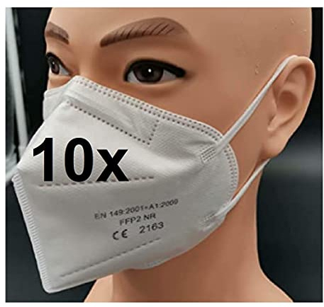 10x Premium FFP2 Maske 5-lagig (10 Masken) Trading Bros schneller Versand aus Deutschland…