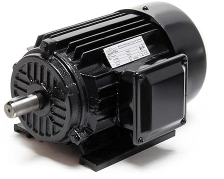 Wiltec Profi Elektromotor 400 V 1,5 kW (2 PS) 3-phasig 2-polig E-Motor in Bauform B3 2830 U/min mit Kupferwicklung, Drehstrommotor