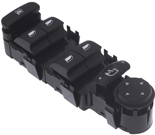 KAOLALI 6554HA Botonera Elevalunas Interruptor de Ventana Delantera Izquierda Compatible para Citroen C4 Mando Elevalunas 6554.HA