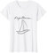 Damen Segeln Yacht Segelboot Seglerin Kapitänin T-Shirt