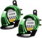 2 Stück Air Hupe 12v 300DB, Auto Signalhorn Extrem Laut, Autohupe Fanfare Druckluft, Schneckenlufthorn für Lkw Motorrad, Horns für Trucks Roller Boot Motorcycle Electric Car Hupe (Grün)
