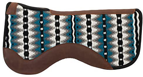 Weaver Leather Unisex-Erwachsene Clos Contct Wolle, Größe S/P, 358 Schabracke, Anthrazit/Schwarz/Blau, Average Horse