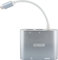 SCHWAIGER CAU400 531 USB-C 3.1 HUB Multiport Adapter USB-Anschlüsse Ethernet HDMI RJ45 USB-A 3.0 USB Stick Datenübertragung 5 Gbit/s Ethernetübertragung bis 1000 Mbit/s Silber weiß