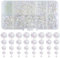 TOAOB 1000pcs Crystal Glass Beads Assorted AB Color Spacer Beads 2mm 4mm 6mm 8mm 10mm for Jewelry Making DIY Craft Project