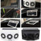 TOTMOX Ultra Thin Solar Window Chassis, Solar Car Exhaust Fan, Car Radiator Fan, Energy Saving ABS 4W Ventilation Air Purifier - White