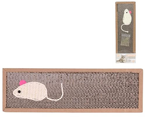 Fits you Set di 10 grandi taglierine per gatti in cartone, con erba per gatti, dimensioni 38 x 12,5 x 2 cm, cura per gli artigli