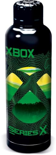 Stor Xbox Bouteille isotherme - Acier inoxydable - 515 ml - Motif emblème Xbox Series X- Noir et vert