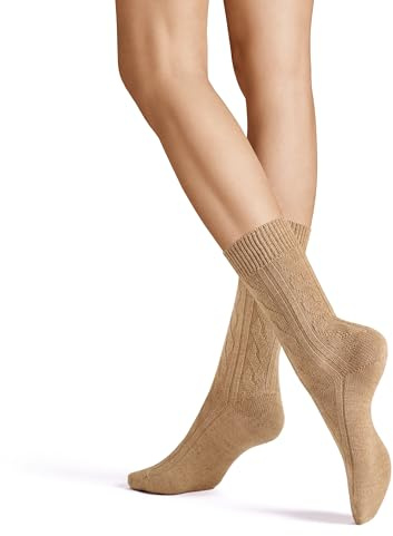 Hudson Damen Socken Winter Plait weich Beigemel. 0723 35-38