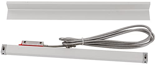 Linear Scale Encoder,5μm 5VDC Stainless Steel Metal Hose Scale Encoder,Grating Ruler Sensor with Yellow DustProof Strip,with Cable (250)