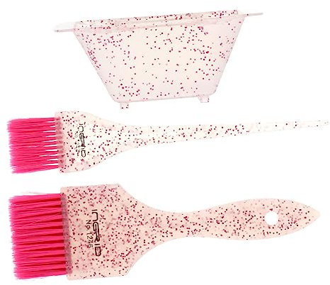 FOMIYES 2 Juegos Accesorios Para Teñir El Cabello Cepillo De Tinte De Pelo De Salón Tinte De Pelo Rosa Suministros De Color De Cabello De Salón Hombre Pincel De Paleta Familiar