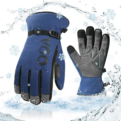 Vgo... 1 Paar wasserdichte Winterarbeitshandschuhe, Arbeitshandschuhe für kaltes Wetter,isolierte -20℃/-4°F Handschuhe(SL7761FLWP)