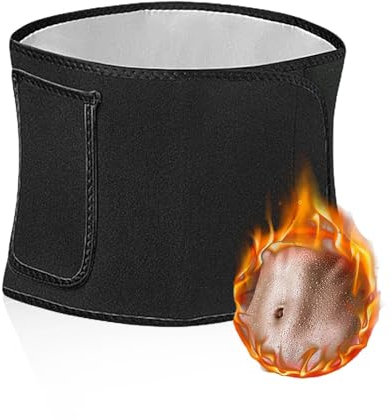 Ceinture Sauna Amincissante, Sueur Ceinture, Ajustable Ceinture de Minceur, Support Dorsal Wrap Waist Traner, Combustion des Graisses Ceinture Sudation, Ceinture Abdominale de Sudation, Unisexe