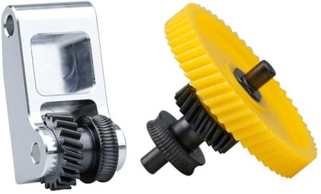 Upgrade Schräge Zahn Nano Beschichtung gehärtete Stahl Extruder Getriebe mit Aluminiumgriff kompatibel mit Bambulab X1, X1 Carbon/Combo, P1P, P1S, P1S Combo 3D Drucker Zubehör