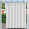Outdoor Vorhänge mit ösen Oben und Unten, Outdoor Vorhänge Wetterfest Sonnenschutz Blickdicht Outdoor Gardine für Pavillon Terrasse | 1 Stück, Weiß, B254xH132cm