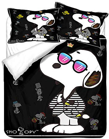 Bettwäsche-Set S/oopy, Kopfkissenbezug 80 X 80 cm,Mädchen Baby Bettbezug 135 X 200,Bettwaren-Sets Für Kinder Kinderbettwäsche,Kissenbezug (A,155x220cm+80x80cmx1)