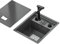 Btsunotr Black Single Bowl Kitchen Bar Space-saving Invisible Sink RV Single Bowl Sink With Cover Small Embedded Siphon Sink Stainless Steel Multi-function faucet(3)