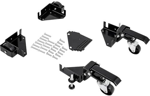 VEVOR Mobiler Sockel, 181,4 kg, Einstellbar von 241,3 x 241,3 mm bis unendlich, Robuster Universal-Mobilständer mit Schwenkrädern für Holzbearbeitungsgeräte, Bandsägen, Elektrowerkzeuge, Maschinen