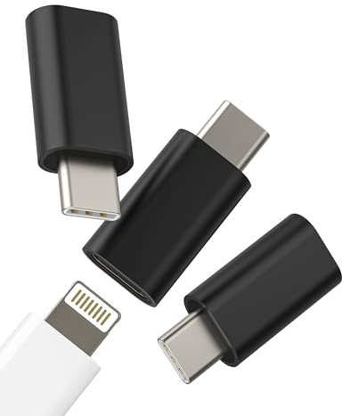 Adattatore ricarica per Lightning femmina a USB C maschio(3pack)per Apple cavo per iPhone 16 15 type c jack adattatori connettore per ipad spinotto caricabatterie compatibile per Samsung S24 adaptador