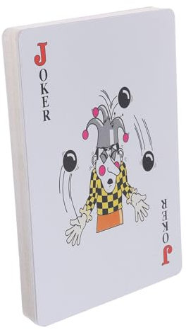 UPKOCH Riesen Poker Spielkarten Aus Beschichtetem Papier Große Tischspielkarten Für Reisen Und Partys Jumbo-Dekorationen Für Festival-auftritte