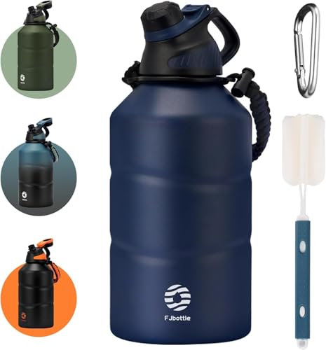 Fjbottle Botella Agua Acero Inoxidable con Tapa Magnética 1500ml/1900ml sin BPA Botella Termica, Deportiva Termo Gimnasio