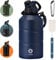 Fjbottle Gourde Isotherme avec Couvercle Magnétique - 400ml/600ml/800ml/1L/1.5L/1.9L - Bouteille Isotherme Étanche sans BPA, Gourde Inox Bouche Standard, Gourde Enfant pour Sport, Gym, Voyage