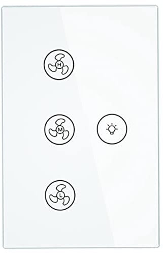 Qusedwey Smart Ceiling Fan Light Lamp Wall Switch Smart Life/Tuya APP Remote Various Speed Control