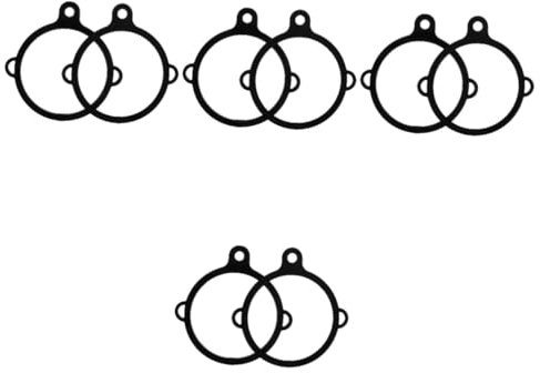 Mikikit 4 Sätze Wasserkocher Mit Zubehör Krug Sportwasserflaschen Sportliche Wasserflasche Träger Sportflaschen Sportwasserkocherhalter Kesselring Plastik Schwarz 2 Stücke * 4