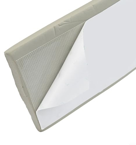 Elegante battiscopa con motivo in marmo per angoli di casa, soluzione protettiva anti collisione (texture grigia)