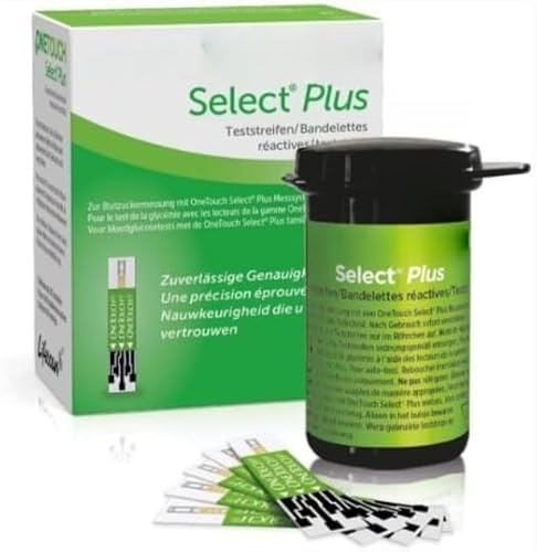 Select Plus Teststreifen, 1x50 Stück:1 Touch Select Plus Blutzuckermessgerät