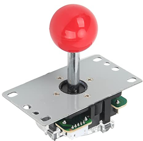 Alomejor DIY USB Joystick, No Driver Needed with Detachable Balls and Washer, for Mini PC Game Controller Computer (Red)